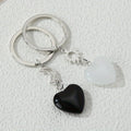 Heart Stone Keychain Moon & Sun Key Ring