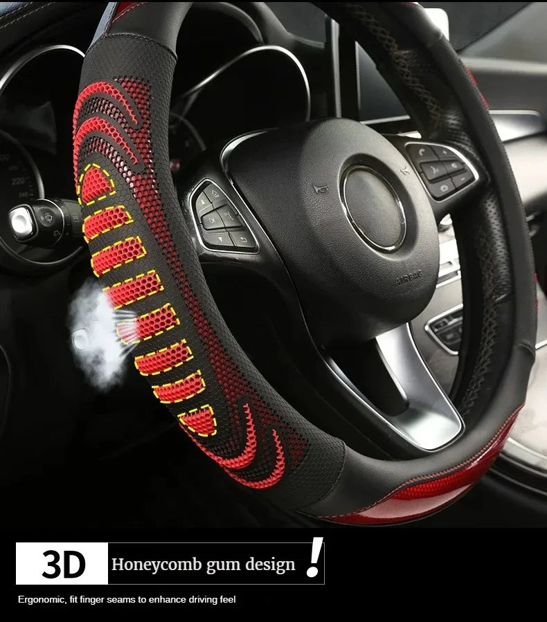 Three-dimensional Honeycomb Steering Wheel Cover