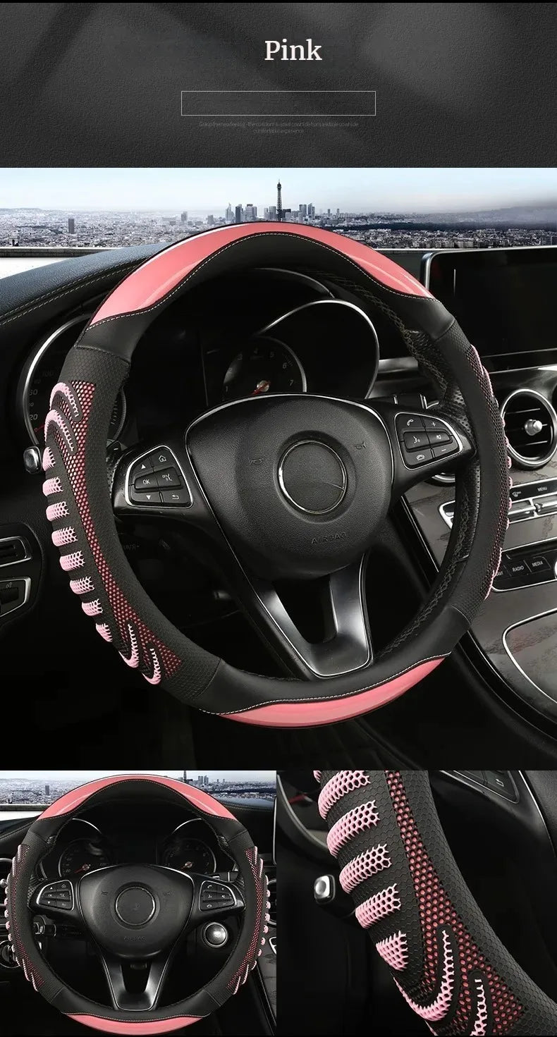 Three-dimensional Honeycomb Steering Wheel Cover
